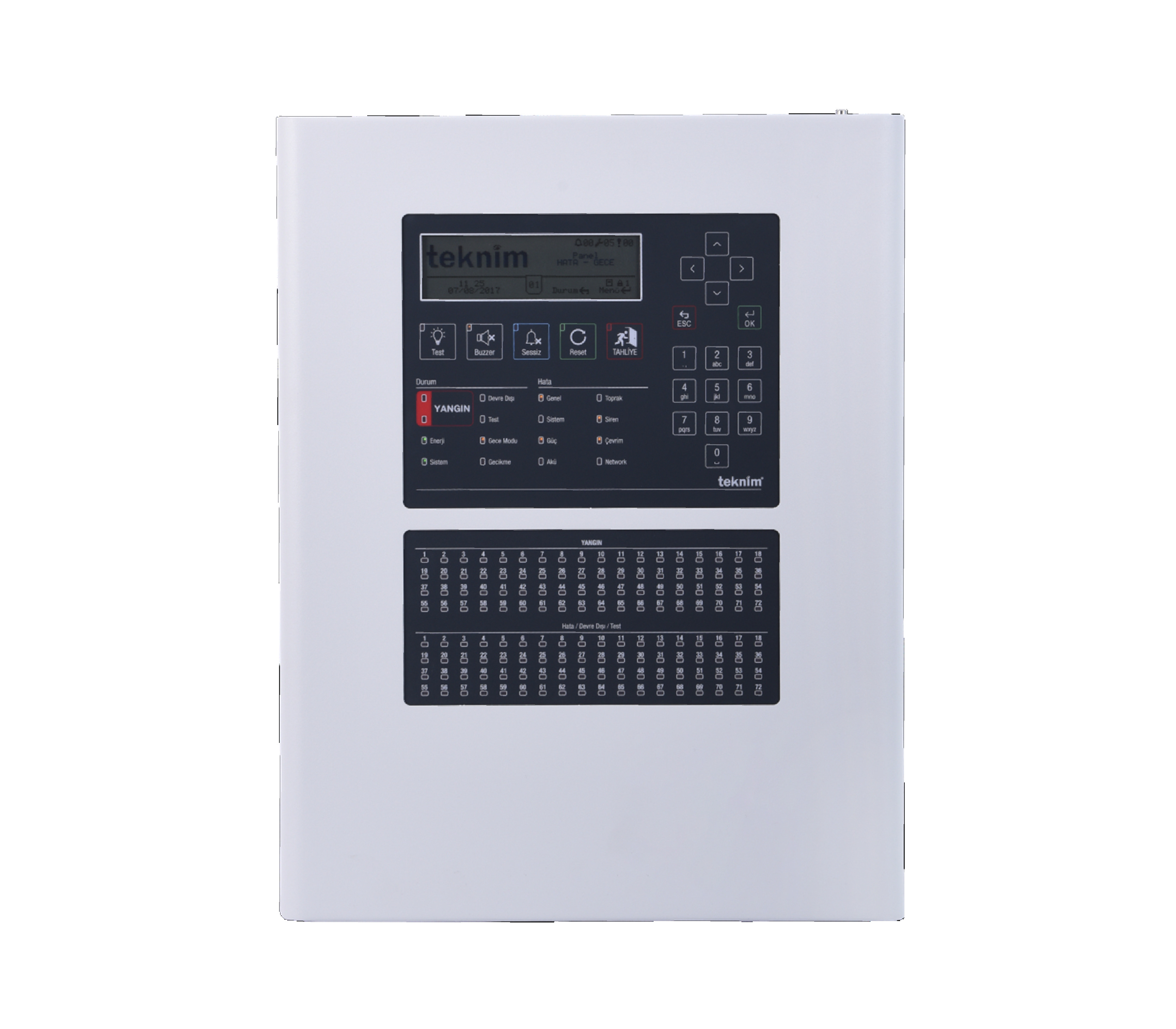 TFP-2114 4 Loop Bölge Göstergeli Akıllı Adresli Yangın Alarm Paneli