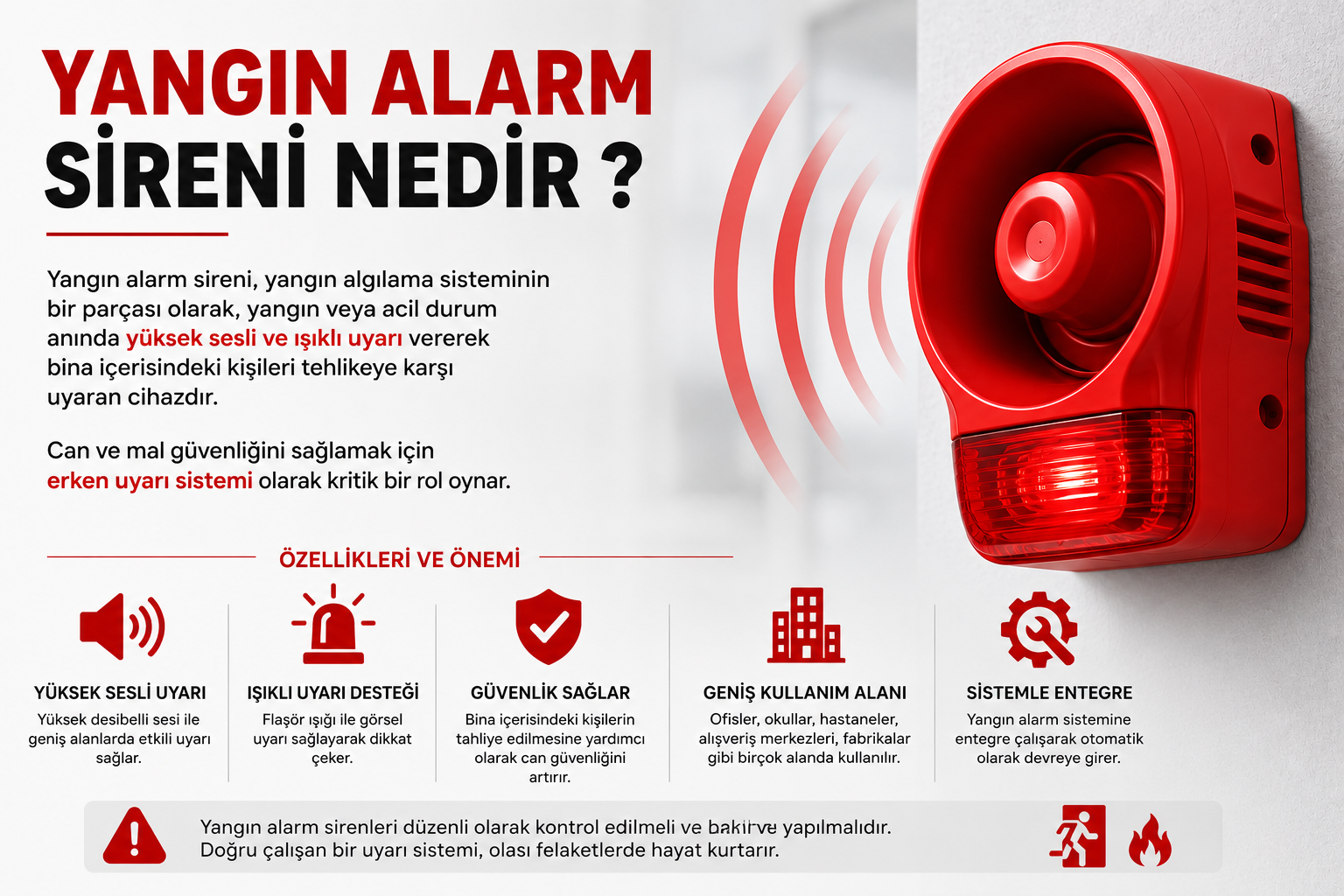 Yangın Alarm Sireni Nedir ? 
